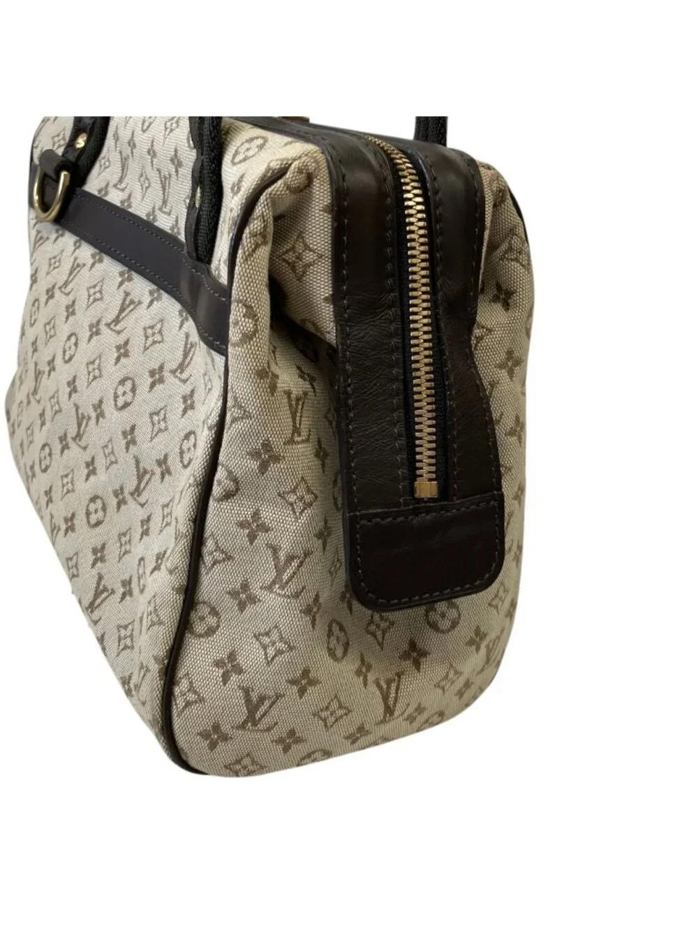 Louis Vuitton Josephine PM Monogram Mini Boston Bag Canvas Leather